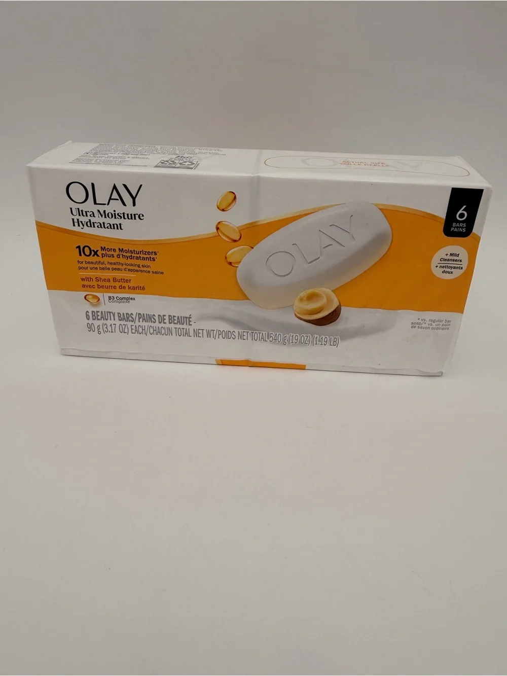 Olay Ultra Moisture Shea Butter Beauty Bars - 6 Bars 3.17 Oz each